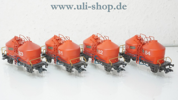 Märklin H0 4514 Wagenpackung Silowagen der Westfälischen Landeseisenbahn WLE wenig bespielt/gebraucht Wechselstrom OVP