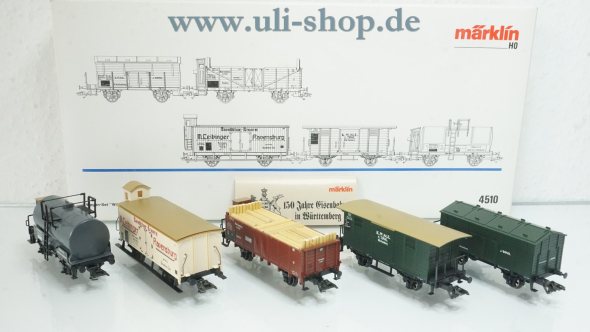 Märklin H0 4510 Wagenpackung Wechselstrom Galeriebild - zum Vergrößern bitte auf das Bild klicken