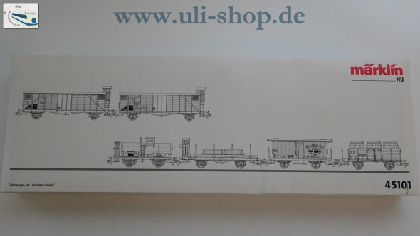 Märklin H0 45101 Wagenpackung Wechselstrom Galeriebild - zum Vergrößern bitte auf das Bild klicken