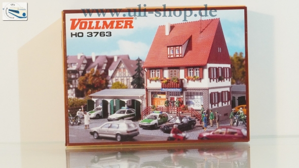 Vollmer H0 3763 Modellhaus Galeriebild - zum Vergrößern bitte auf das Bild klicken