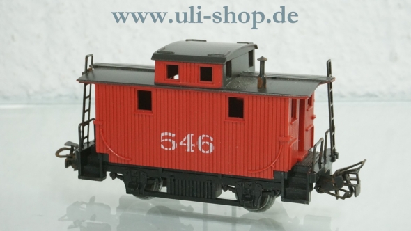 Märklin H0 4578 Güterwagen Güterzugbegleitwagen Caboose USA bespielt mit OVP