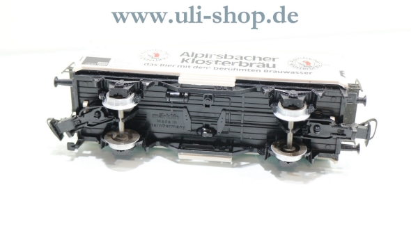 Märklin H0 4417 Güterwagen Bierwagen Alpirsbacher Klosterbräu wenig bespielt Wechselstrom mit OVP (P2 001)