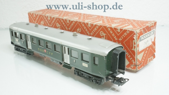 Märklin H0 348/1 Personenwagen Leichtschnellzugwagen der SBB mit Drehtüren bespielt Wechselstrom ohne OVP (R2 157)