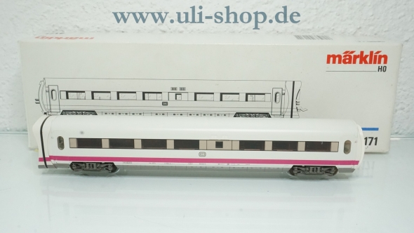 Märklin H0 4171 Personenwagen ICE Experimental Zwischenwagen bespielt Wechselstrom mit OVP (R2 186)