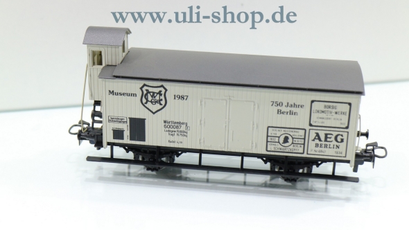 Märklin H0 4677S4 Güterwagen Museumswagen 1987 mit Fehldruck neuwertig Wechselstrom mit OVP