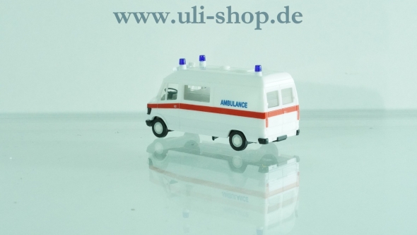 Herpa H0 Modellauto Ambulance Mercedes Benz 207 D wenig bespielt ohne OVP