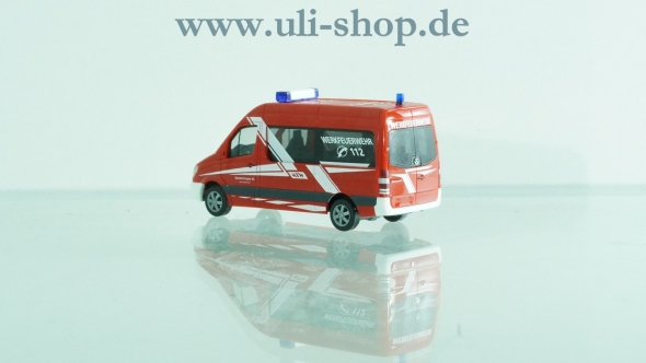 Herpa H0 Modellauto Werksfeuerwehr Mercedes Benz Sprinter wenig bespielt ohne OVP