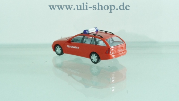 Busch H0 Modellauto Feuerwehr Mercedes C-Klasse wenig bespielt ohne OVP