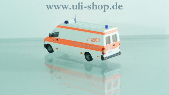 Busch H0 Modellauto WMF Werksfeuerwehr Mercedes Benz Sprinter bespielter Zustand ohne OVP