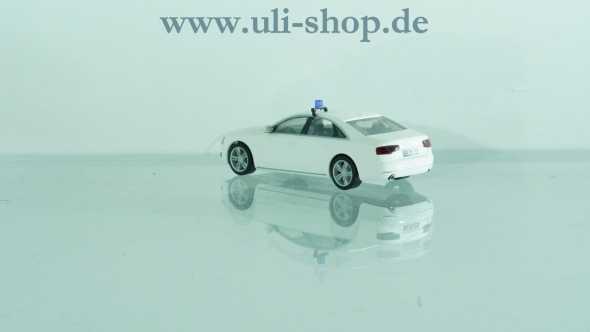 Herpa H0 Modellauto Zivilstreife Audi A8 weiß wenig bespielt ohne OVP