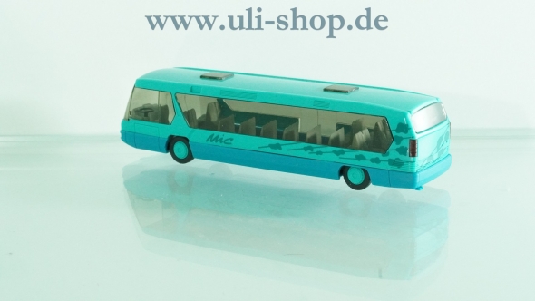 Rietze H0 Modellauto Neoplan Metroliner hellblau wenig bespielt mit OVP