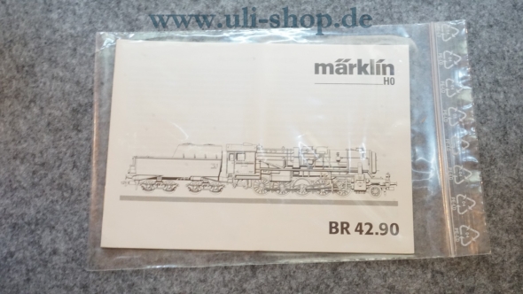 Märklin H0 Br. 42.90 Bedienungsanleitung Galeriebild - zum Vergrößern bitte auf das Bild klicken