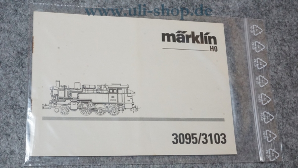 Märklin H0 3095/3103 Bedienungsanleitung Galeriebild - zum Vergrößern bitte auf das Bild klicken