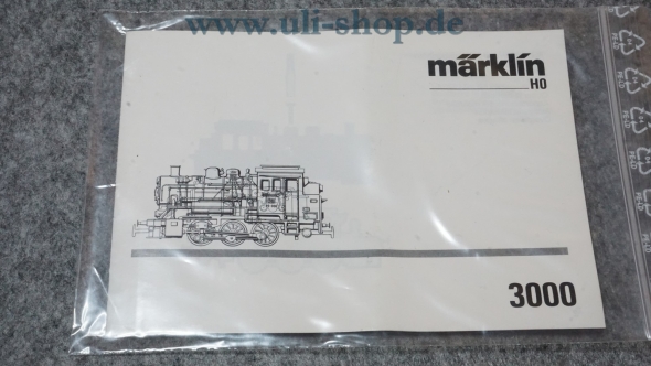 Märklin H0 3000 Bedienungsanleitung Galeriebild - zum Vergrößern bitte auf das Bild klicken