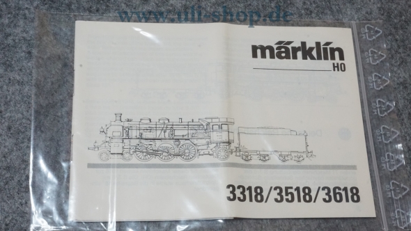 Märklin H0 3318/3518/3618 Bedienungsanleitung Galeriebild - zum Vergrößern bitte auf das Bild klicken