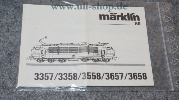 Märklin H0 3357/3358/3558/3657/3658 Bedienungsanleitung Galeriebild - zum Vergrößern bitte auf das Bild klicken