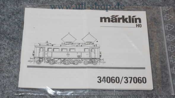 Märklin H0 34060/37060 Bedienungsanleitung Galeriebild - zum Vergrößern bitte auf das Bild klicken