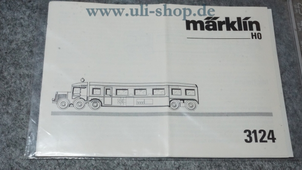Märklin H0 3124 Bedienungsanleitung Galeriebild - zum Vergrößern bitte auf das Bild klicken