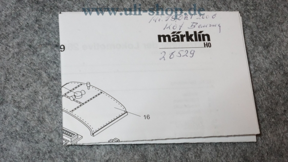 Märklin H0 Bauart Köf II Bedienungsanleitung Bild 2