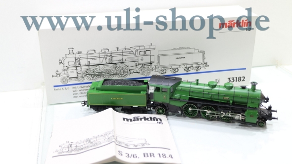 Märklin H0 33182 Dampflok Wechselstrom delta Galeriebild - zum Vergrößern bitte auf das Bild klicken