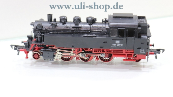 Fleischmann H0 4064 Dampflok Br. 064 389-0 der DB voll funktionsfähig wenig bespielt Gleichstrom analog OVP