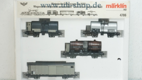 Märklin H0 4786 Wagenpackung Wechselstrom Galeriebild - zum Vergrößern bitte auf das Bild klicken