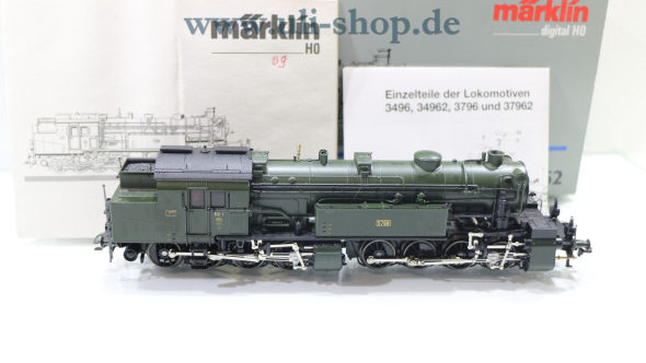 Märklin H0 37962 Dampflok Wechselstrom digital Galeriebild - zum Vergrößern bitte auf das Bild klicken