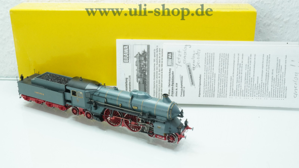 Brawa H0 0655 Dampflok S 2/6 3201 der K.Bay.Sts.B. voll funktionsfähig wenig bespielt Wechselstrom digital OVP