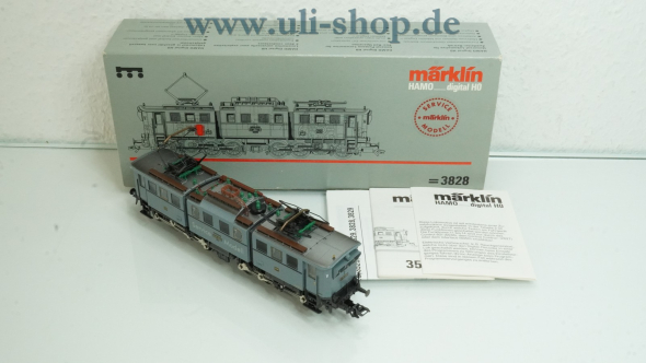 Märklin HAMO H0 3828 E-Lok Gleichstrom digital Galeriebild - zum Vergrößern bitte auf das Bild klicken