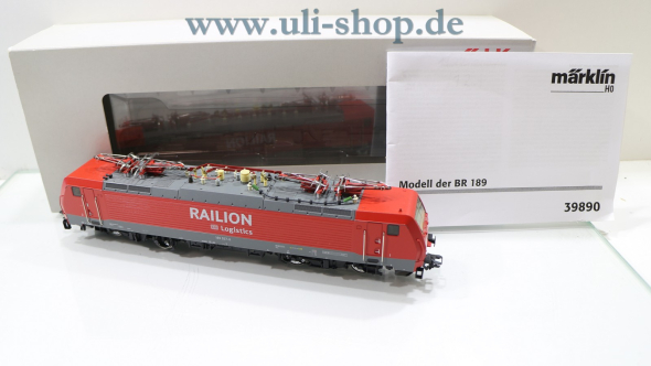 Märklin H0 39890 E-Lok Wechselstrom digital Sound (einfach) Galeriebild - zum Vergrößern bitte auf das Bild klicken