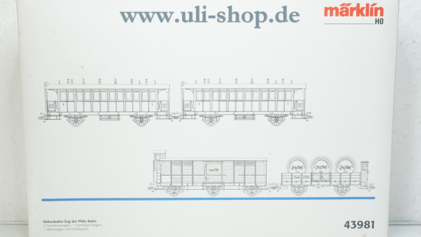 Märklin H0 43981 Wagenpackung Wechselstrom Galeriebild - zum Vergrößern bitte auf das Bild klicken
