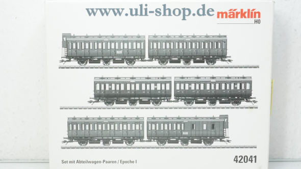 Märklin H0 42041 Wagenpackung Wechselstrom Galeriebild - zum Vergrößern bitte auf das Bild klicken