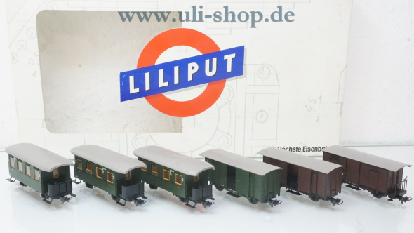 Liliput H0e 718 Wagenpackung Gleichstrom Galeriebild - zum Vergrößern bitte auf das Bild klicken