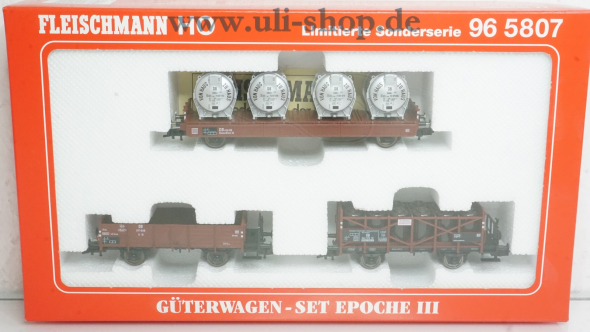 Fleischmann H0 96 5807 Wagenpackung Gleichstrom Galeriebild - zum Vergrößern bitte auf das Bild klicken