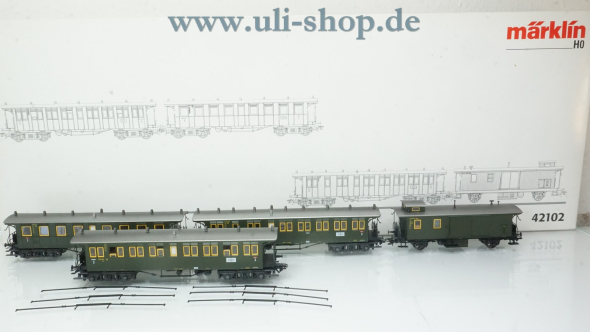 Märklin H0 42102 Wagenpackung Wechselstrom Galeriebild - zum Vergrößern bitte auf das Bild klicken