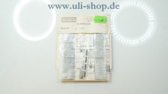 Günther Modellbahn H0 B 031 Galeriebild - zum Vergrößern bitte auf das Bild klicken