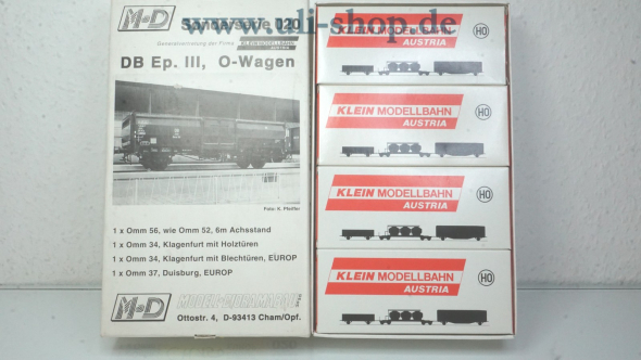 M+D/Klein Modellbahn H0 020 Wagenpackung Gleichstrom Galeriebild - zum Vergrößern bitte auf das Bild klicken