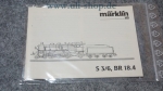 Märklin H0 S 3/6, BR 18. 4 Bedienungsanleitung Galeriebild - zum Vergrößern bitte auf das Bild klicken