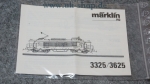 Märklin H0 3325/3625 Bedienungsanleitung Galeriebild - zum Vergrößern bitte auf das Bild klicken