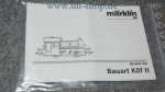Märklin H0 Bauart Köf II Bedienungsanleitung Galeriebild - zum Vergrößern bitte auf das Bild klicken