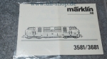 Märklin H0 3581/3681 Bedienungsanleitung Galeriebild - zum Vergrößern bitte auf das Bild klicken